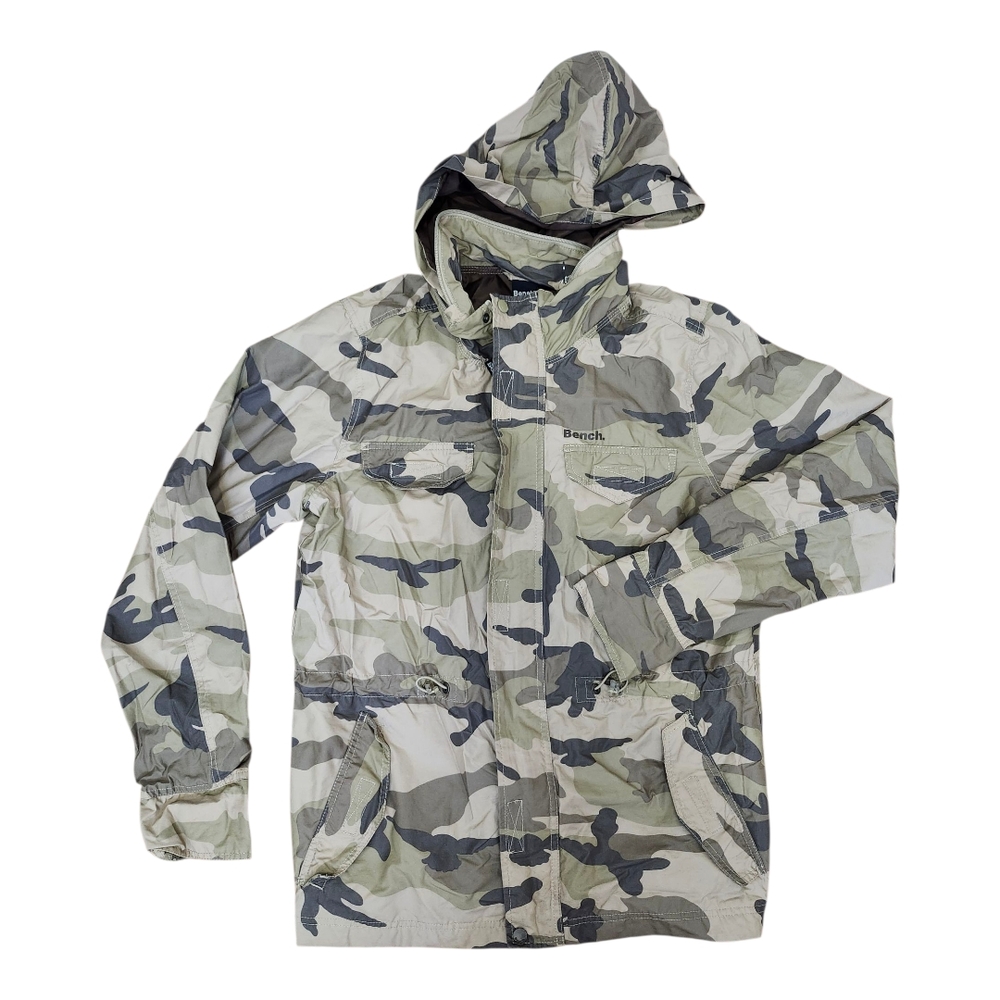 Bench Camouflage Hidden Lightwieght  Hooded Jacket Womans Small